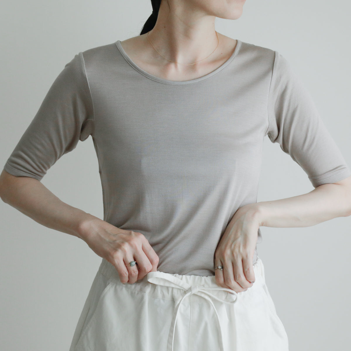 COCOONA SKINWEAR／5分袖ケアインナー