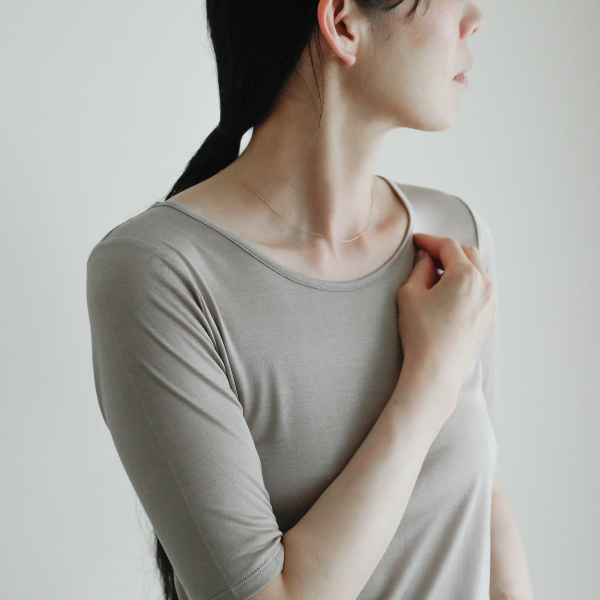 COCOONA SKINWEAR／5分袖ケアインナー