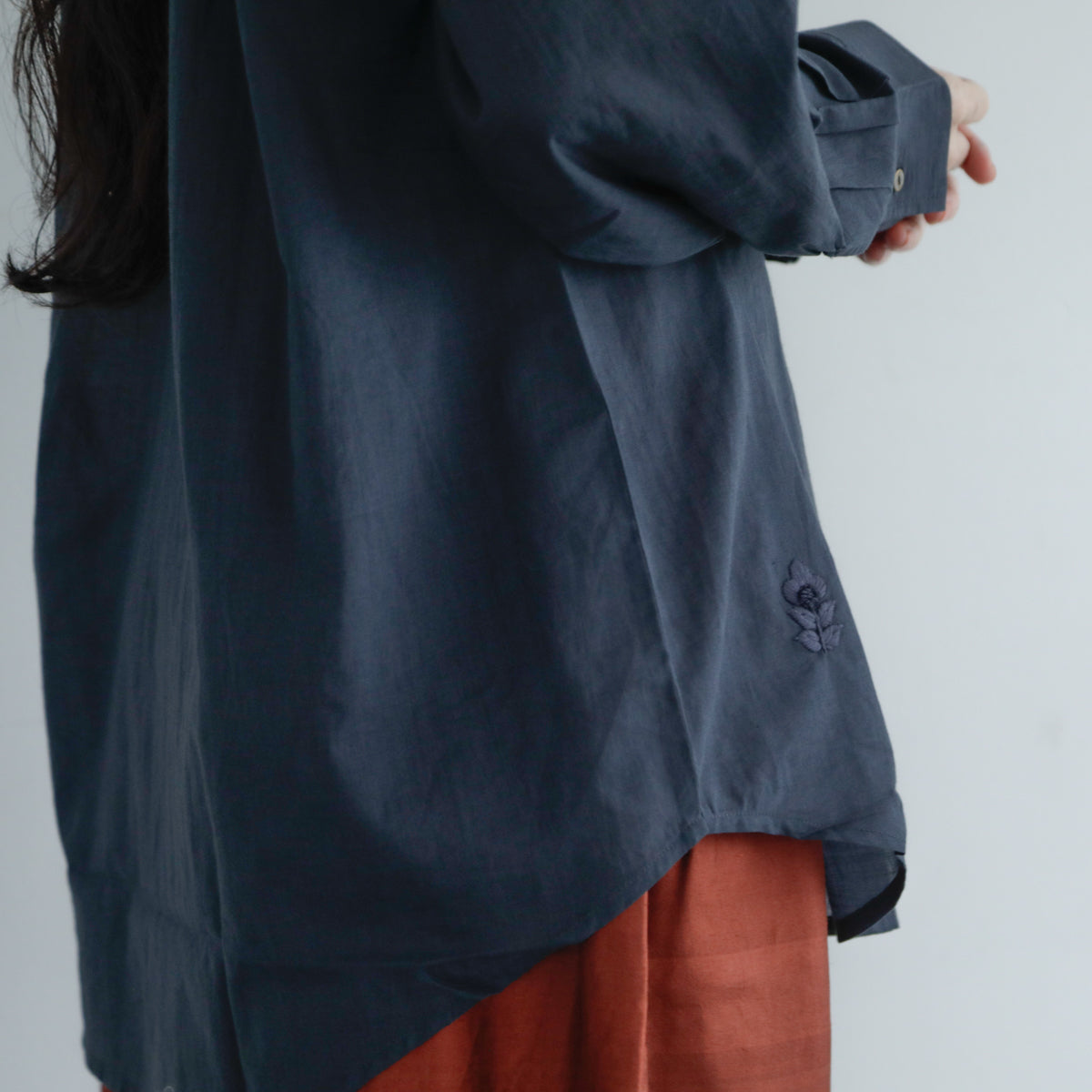BUNON／Logo&Embroidery Blouce（BN2669）