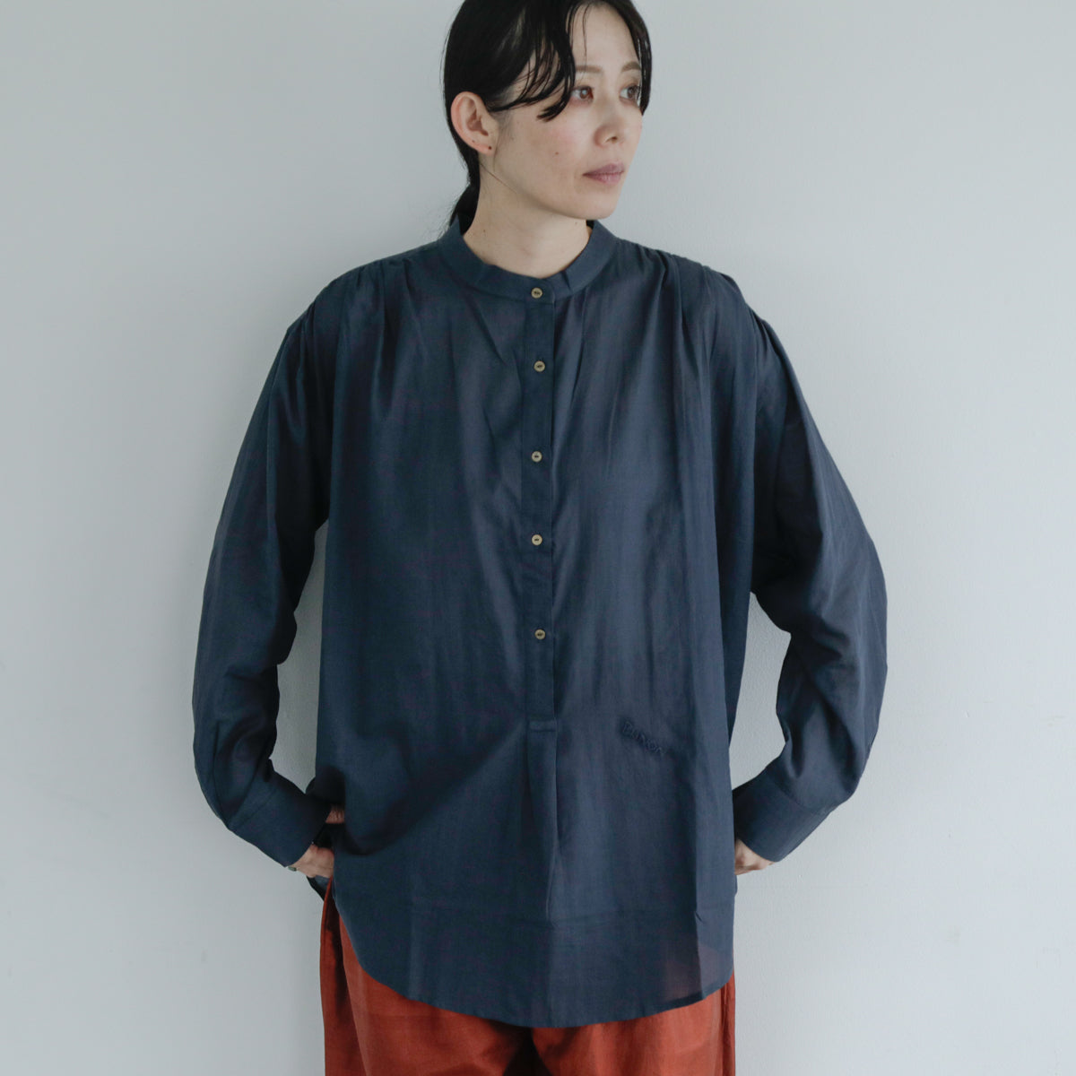 BUNON／Logo&Embroidery Blouce（BN2669）