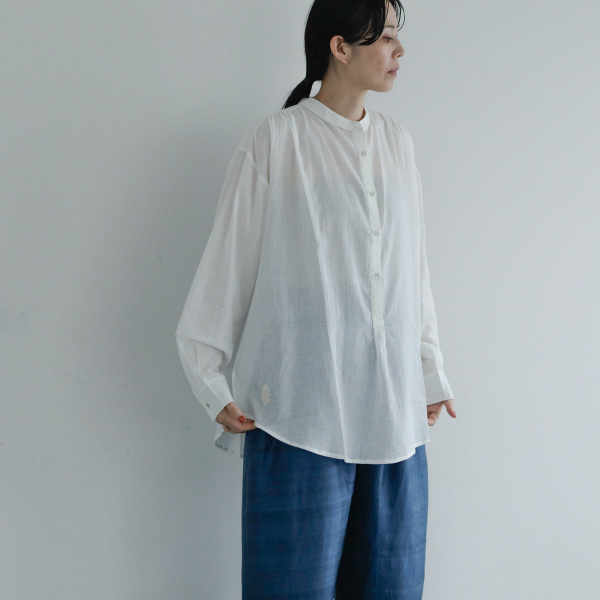 BUNON／Logo&Embroidery Blouce（BN2669）