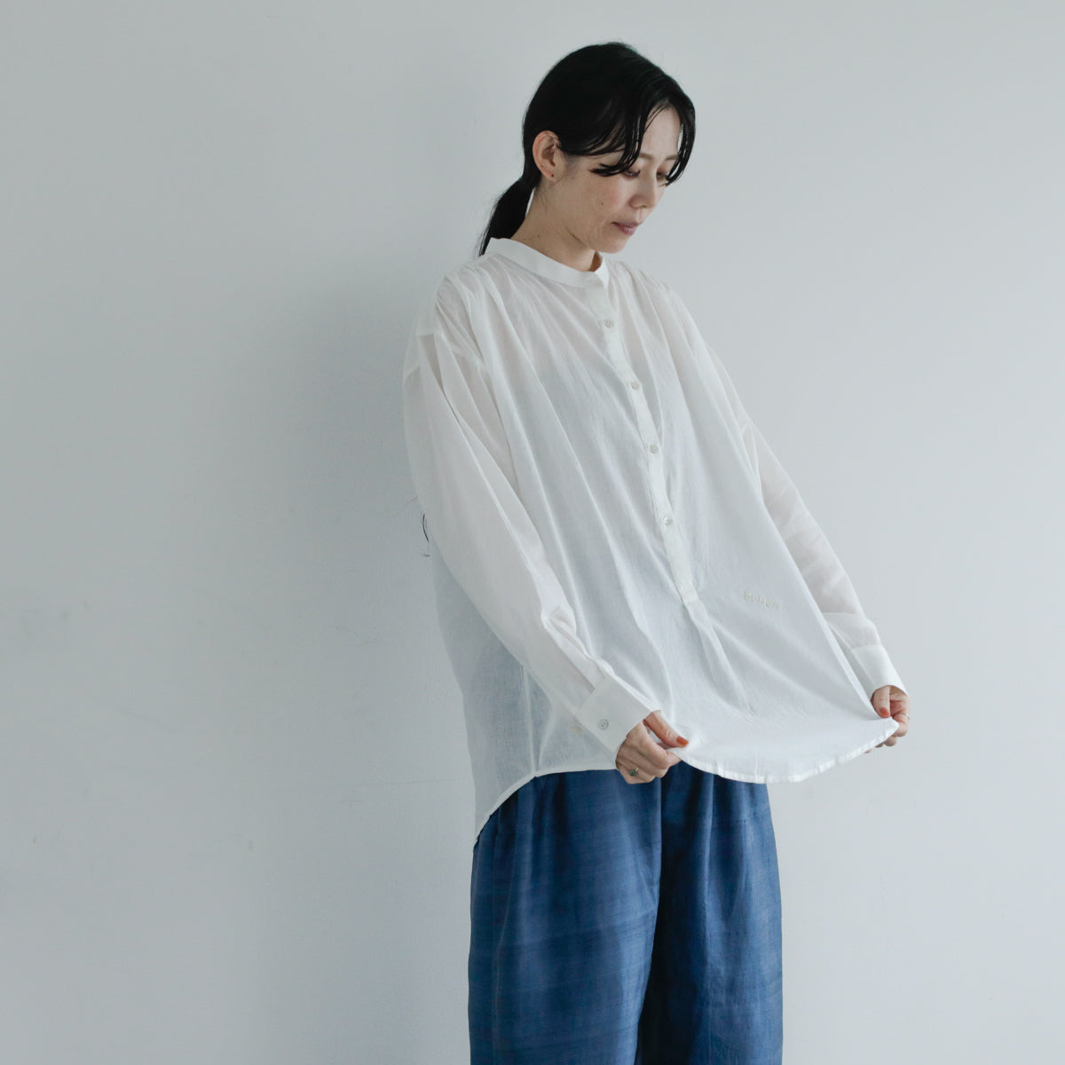 BUNON／Logo&Embroidery Blouce（BN2669）
