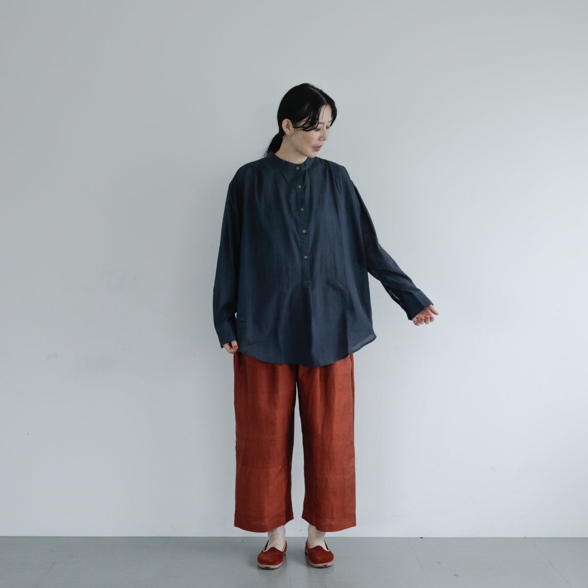 BUNON／Logo&Embroidery Blouce（BN2669）