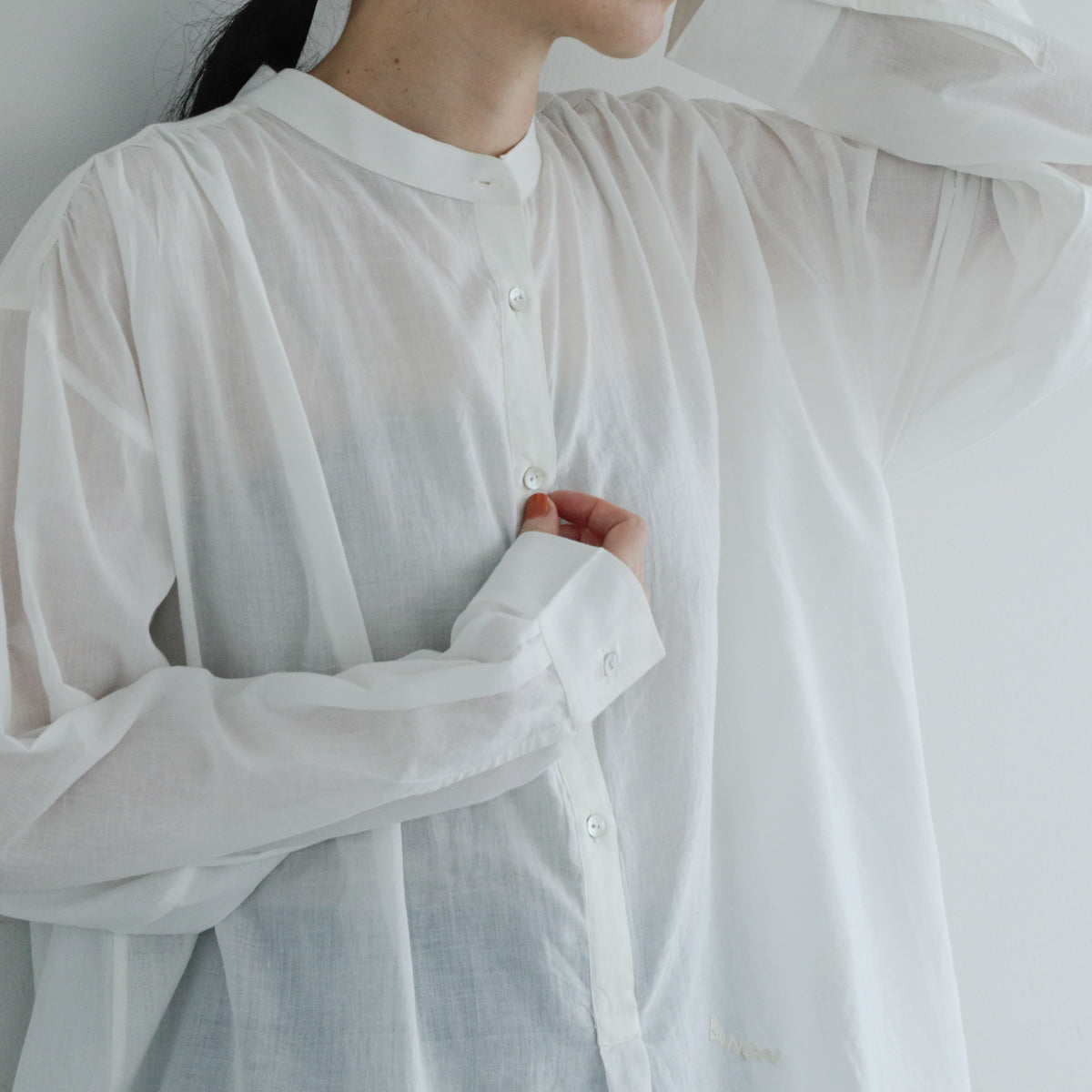 BUNON／Logo&Embroidery Blouce（BN2669）