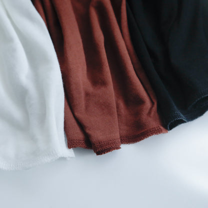 裾部分（左からWhite、Brown、Black）