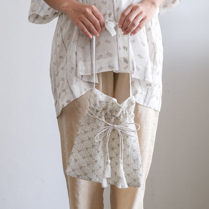 ［BUNON］Embroidery Drawstring Bag