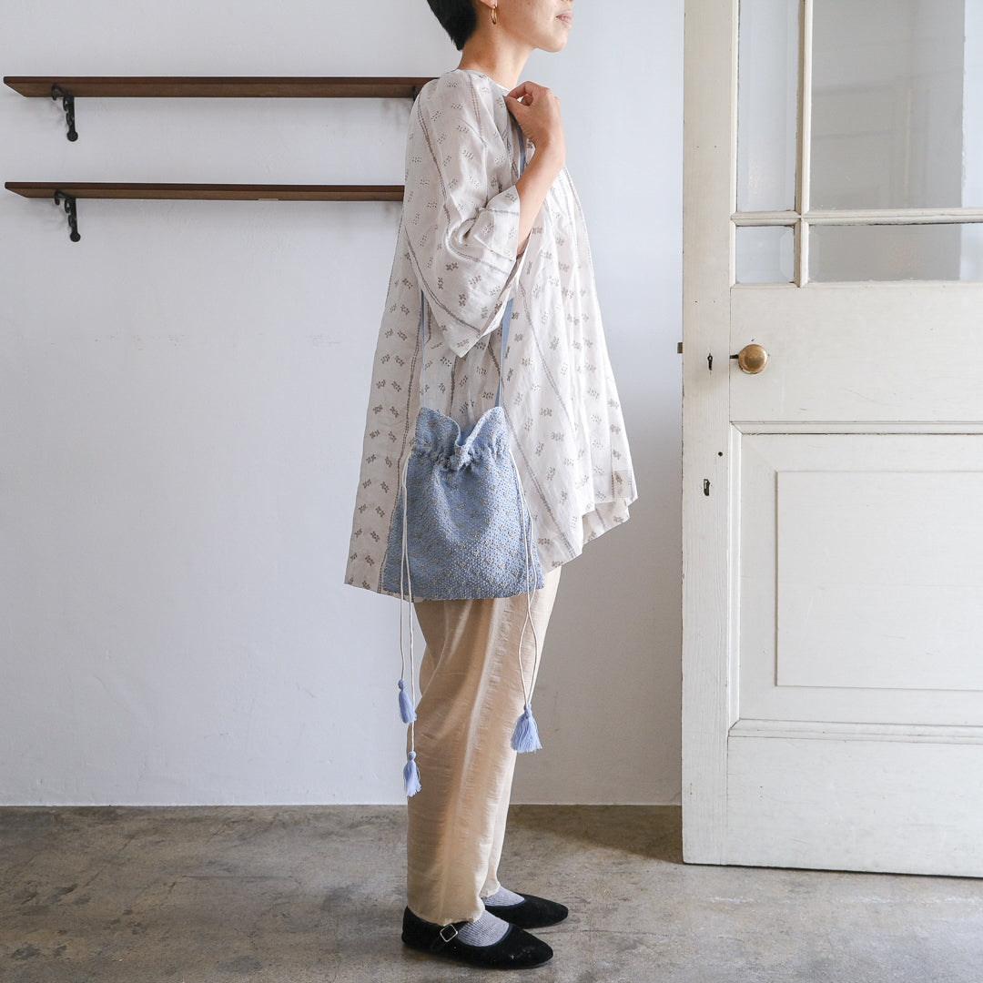 ［BUNON］Embroidery Drawstring Bag