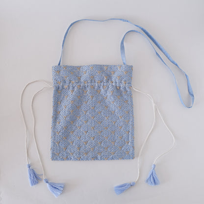 ［BUNON］Embroidery Drawstring Bag