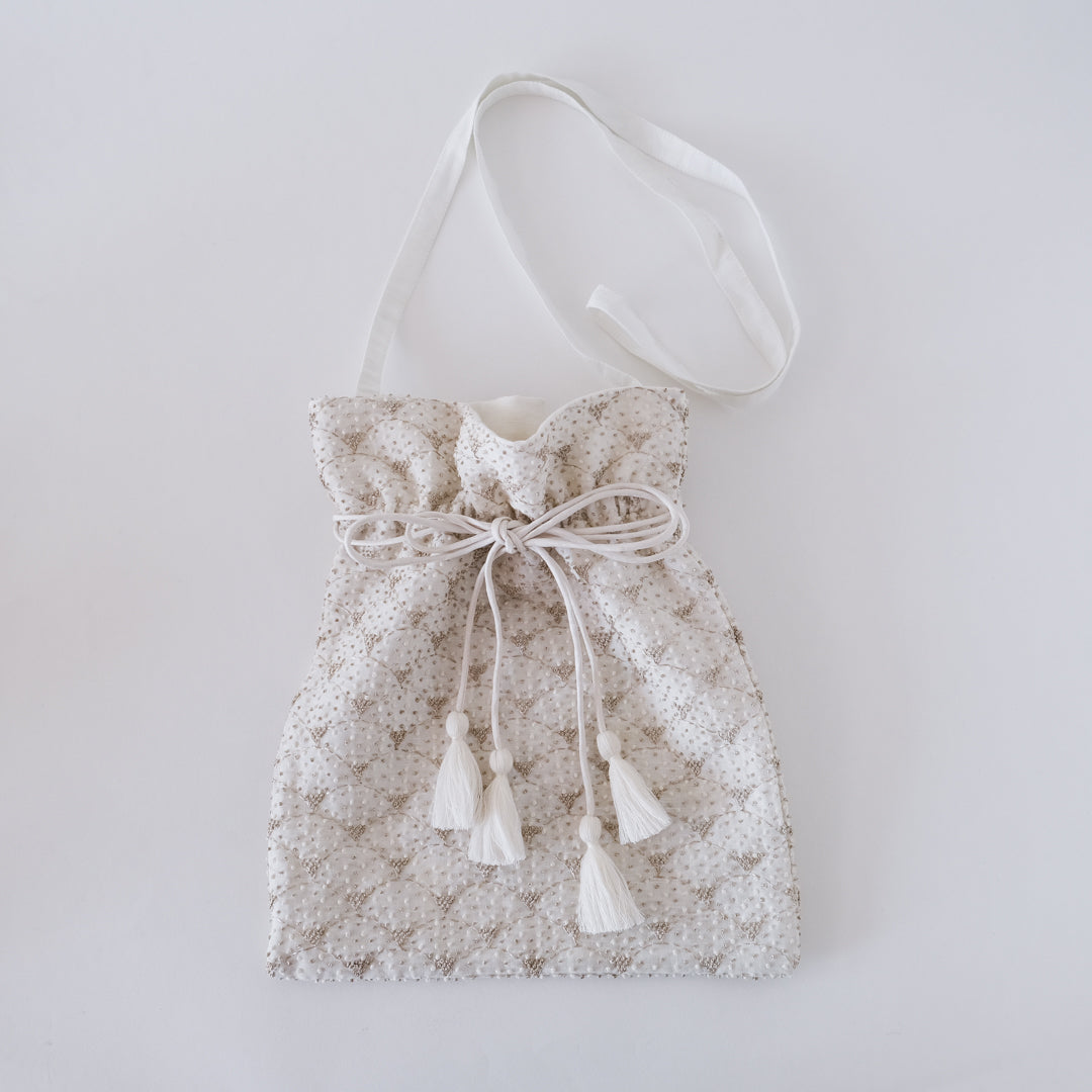 ［BUNON］Embroidery Drawstring Bag