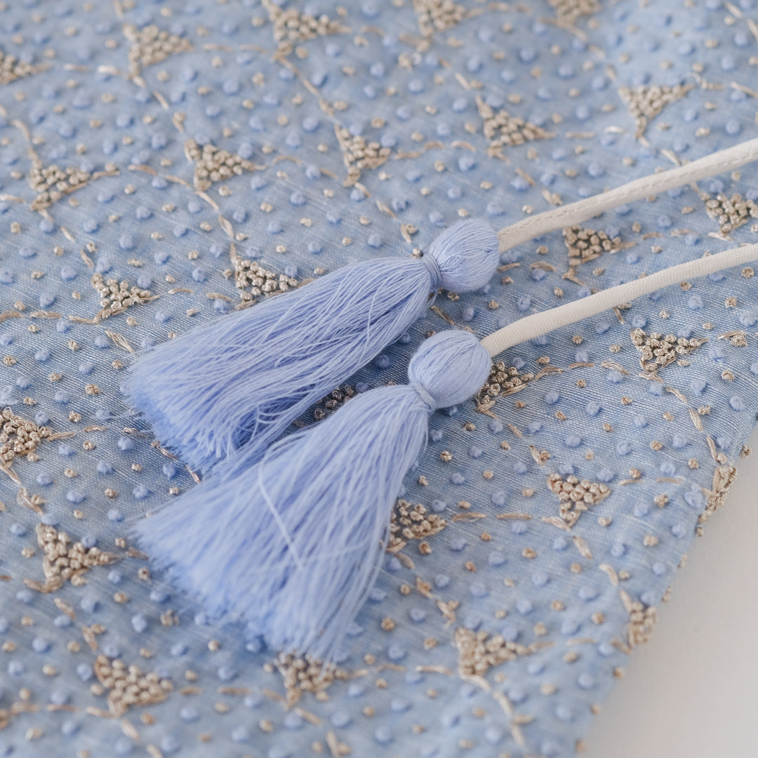 ［BUNON］Embroidery Drawstring Bag