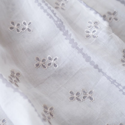 ［BUNON］Embroidery Gather Dress