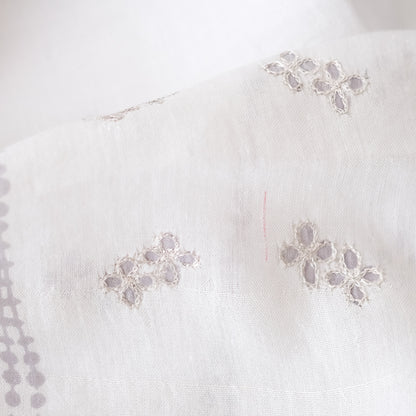 ［BUNON］Embroidery Gather Dress
