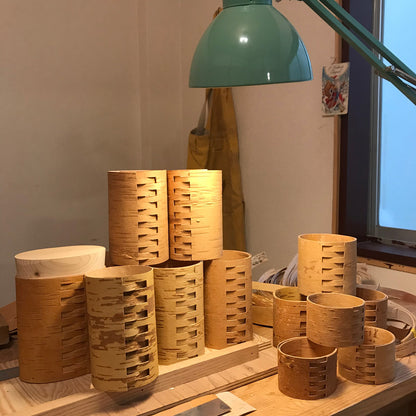 ［SUKOYA 迫田希久］シナハンドルのかご