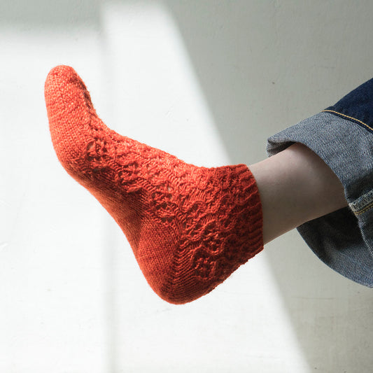 レースアンクルソックス　パターン