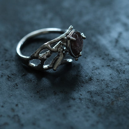 ［装身具LCF］ブラッドショットアイオライトの指輪