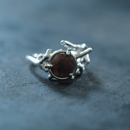 ［装身具LCF］ブラッドショットアイオライトの指輪