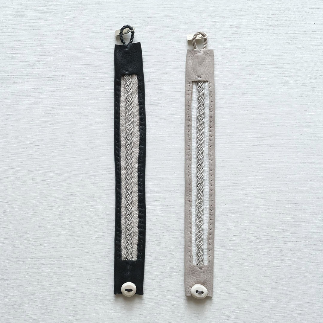 YOHEI NOGUCHI×Envelope］リネンのサーミブレスレット 1.8cm