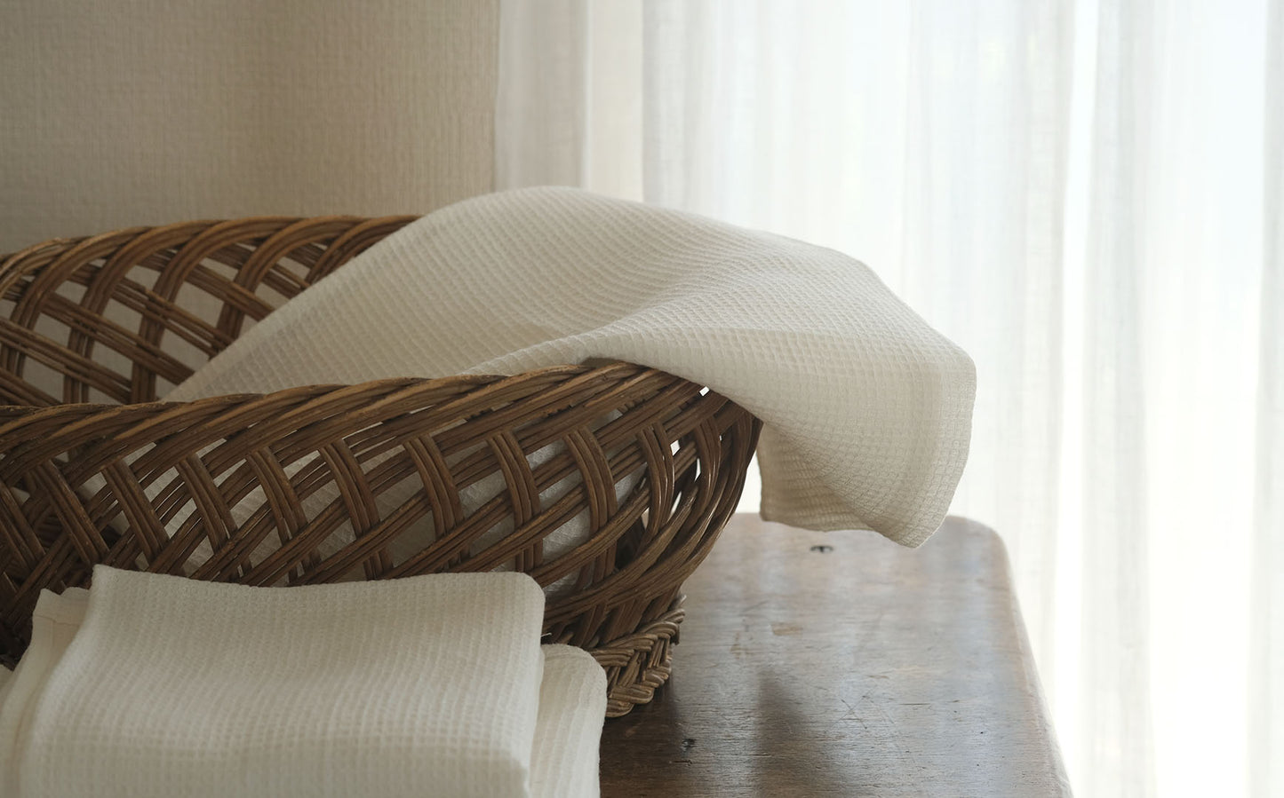 TLB HOME ライトリネンワッフルタオル