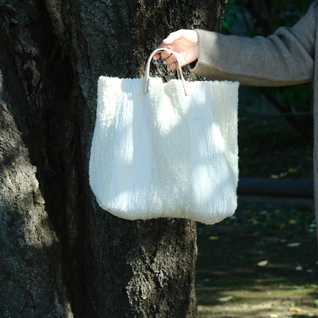 ［tatetoyoco］裂き織りバッグ（ポコ）