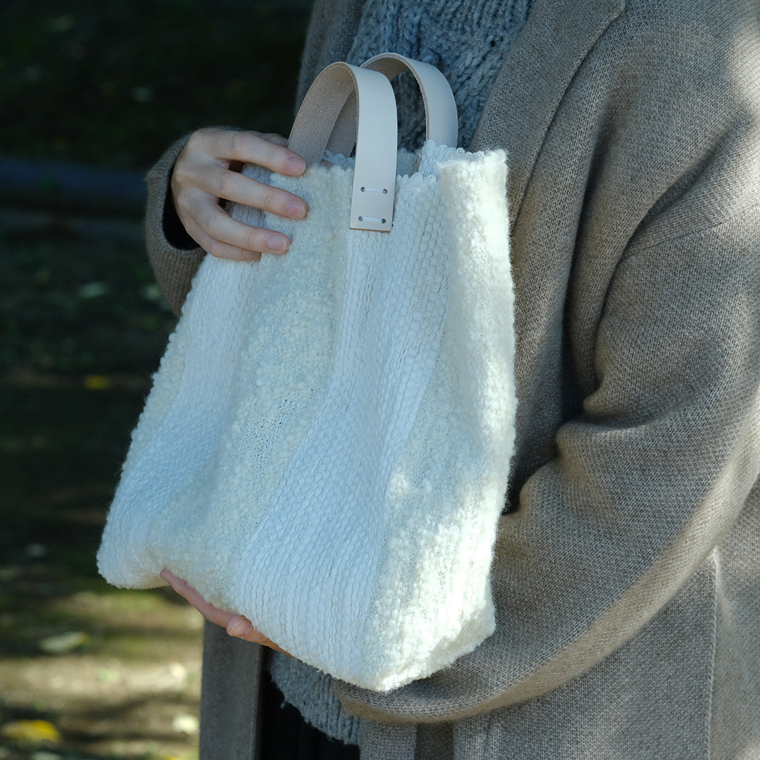 ［tatetoyoco］裂き織りバッグ（ポコ）