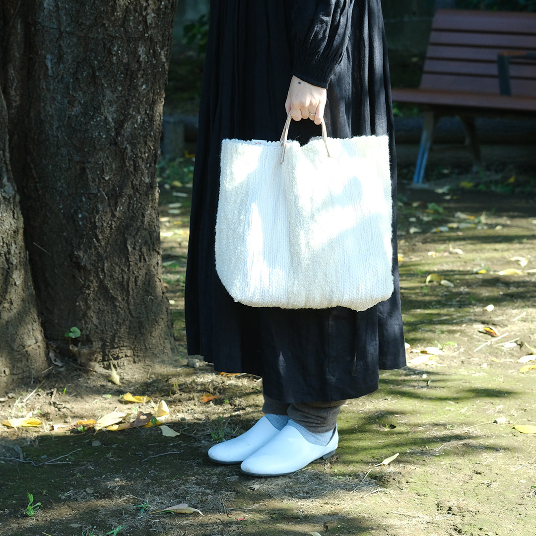 ［tatetoyoco］裂き織りバッグ（ポコ）