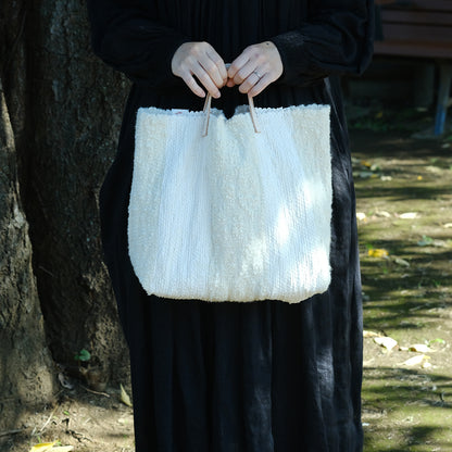 ［tatetoyoco］裂き織りバッグ（ポコ）