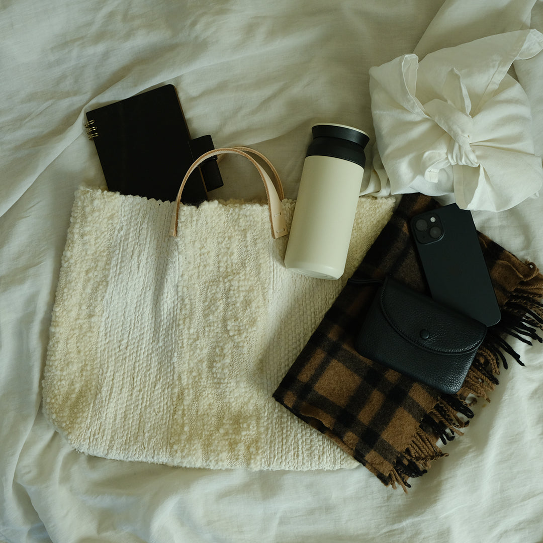 ［tatetoyoco］裂き織りバッグ（ポコ）