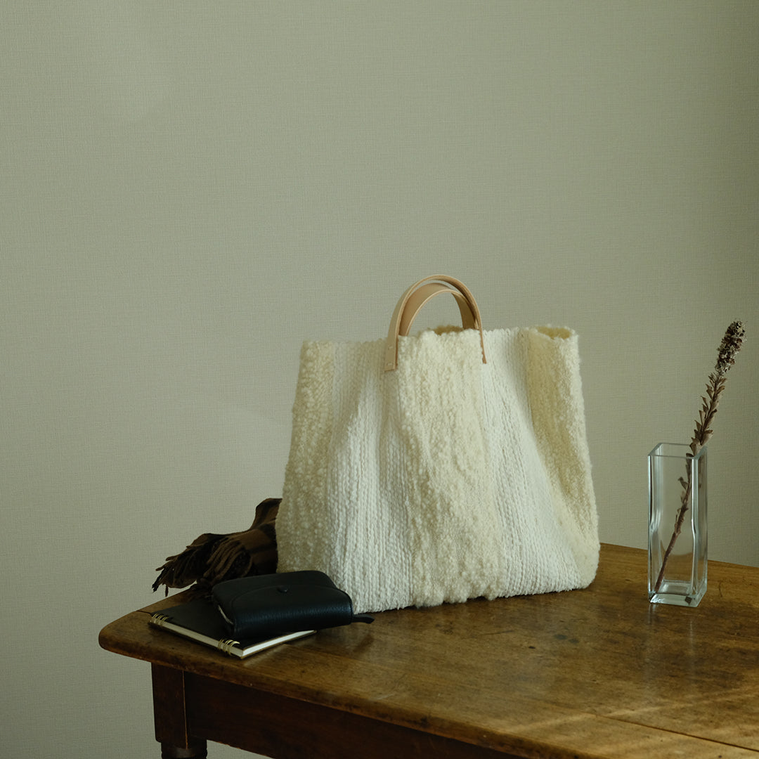 ［tatetoyoco］裂き織りバッグ（ポコ）