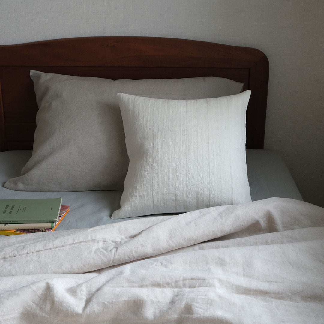 TLB HOME ウォッシュヘリンボーンクッション