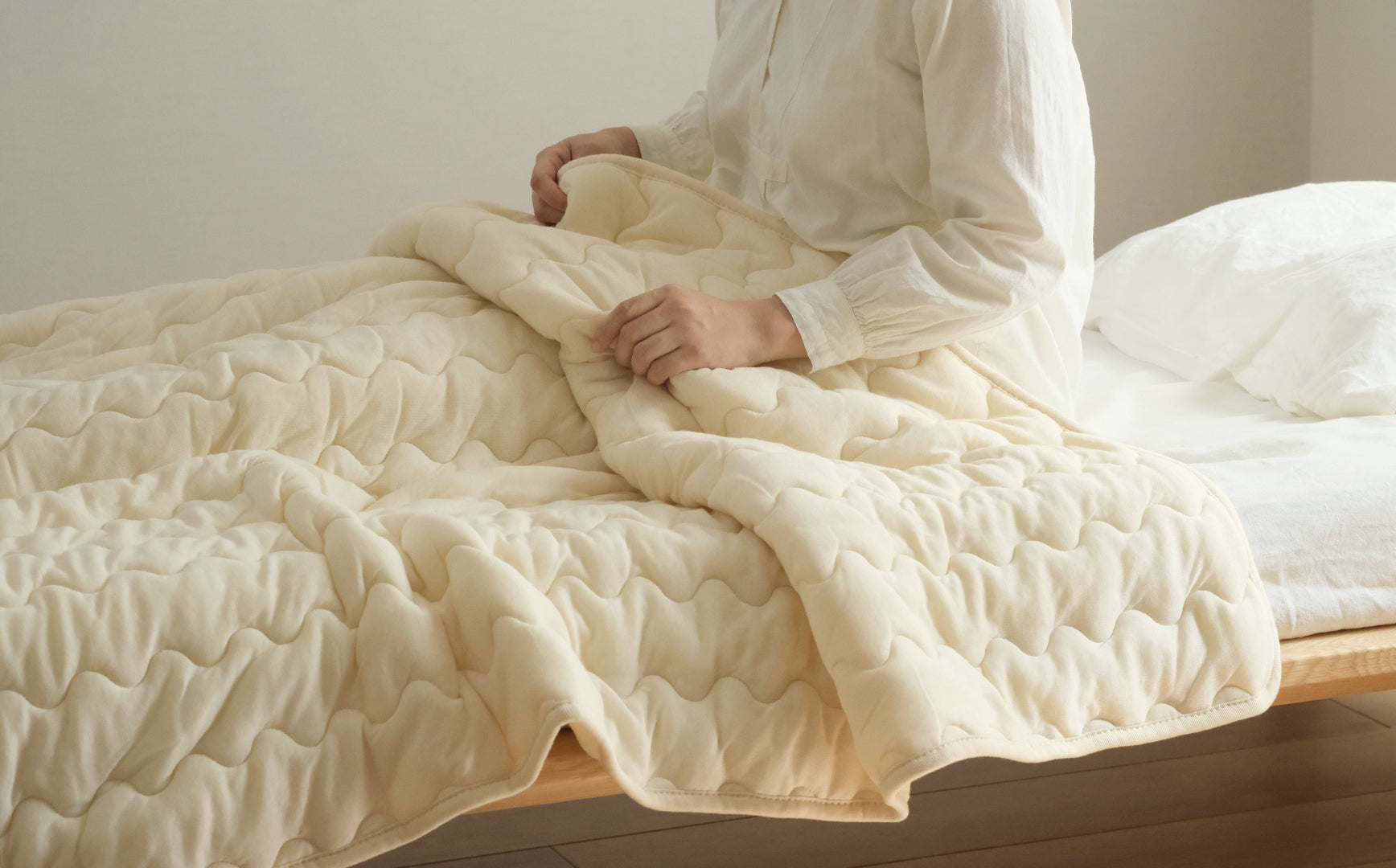 Billerbeck ビラベック　ドイツ　薄手の掛け布団　キャメルヘア さらさらでぽかぽか。季節の狭間も真冬も使える、ドイツ生まれの