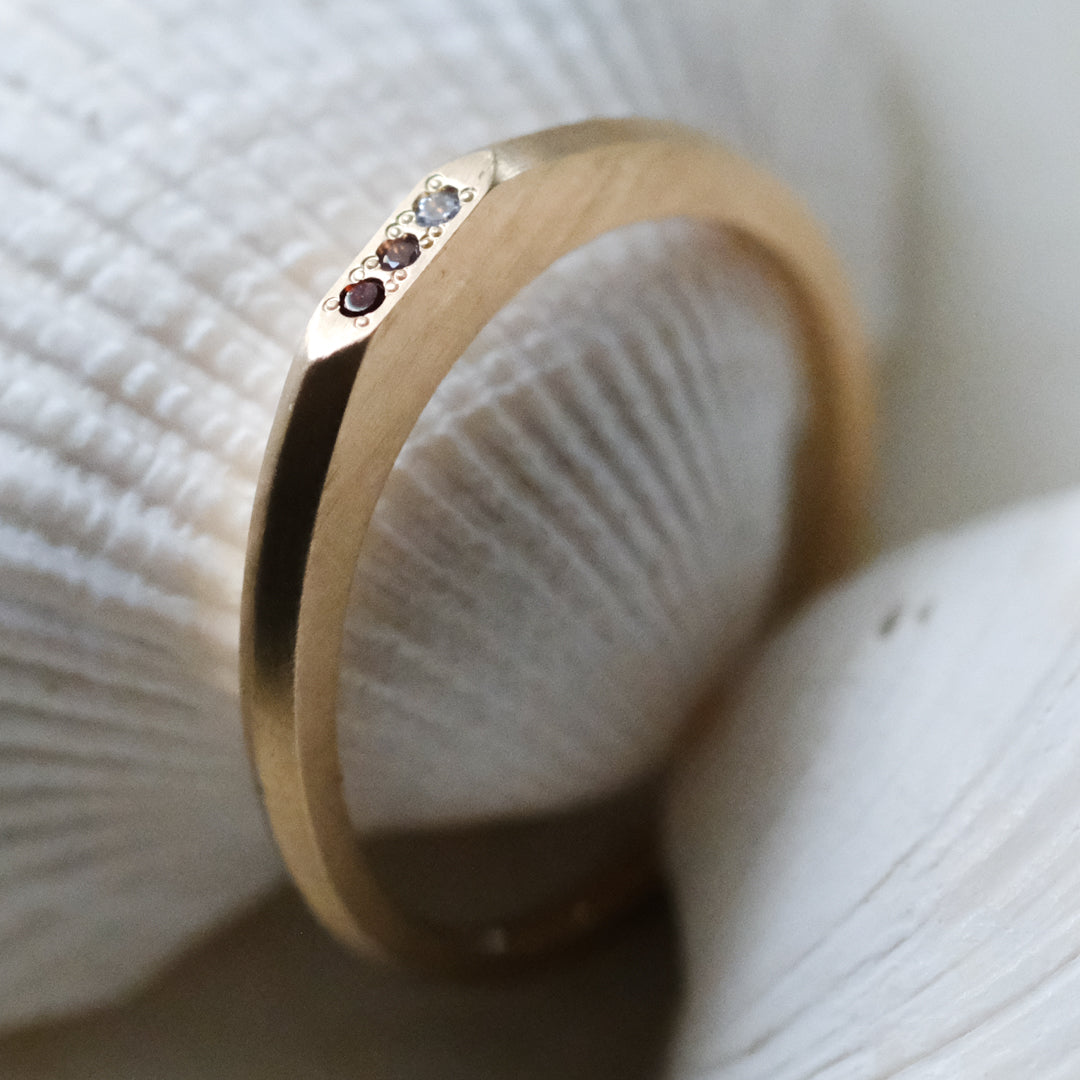 【受注商品】［cobaco］Birthstone Ring_signet