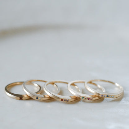 【受注商品】［cobaco］Birthstone Ring_signet