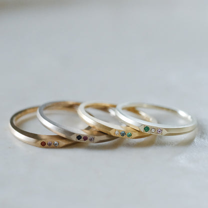 【受注商品】［cobaco］Birthstone Ring_signet