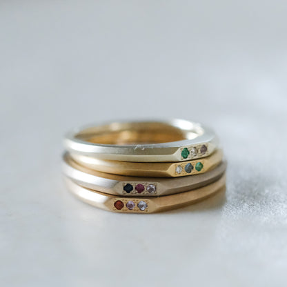 【受注商品】［cobaco］Birthstone Ring_signet