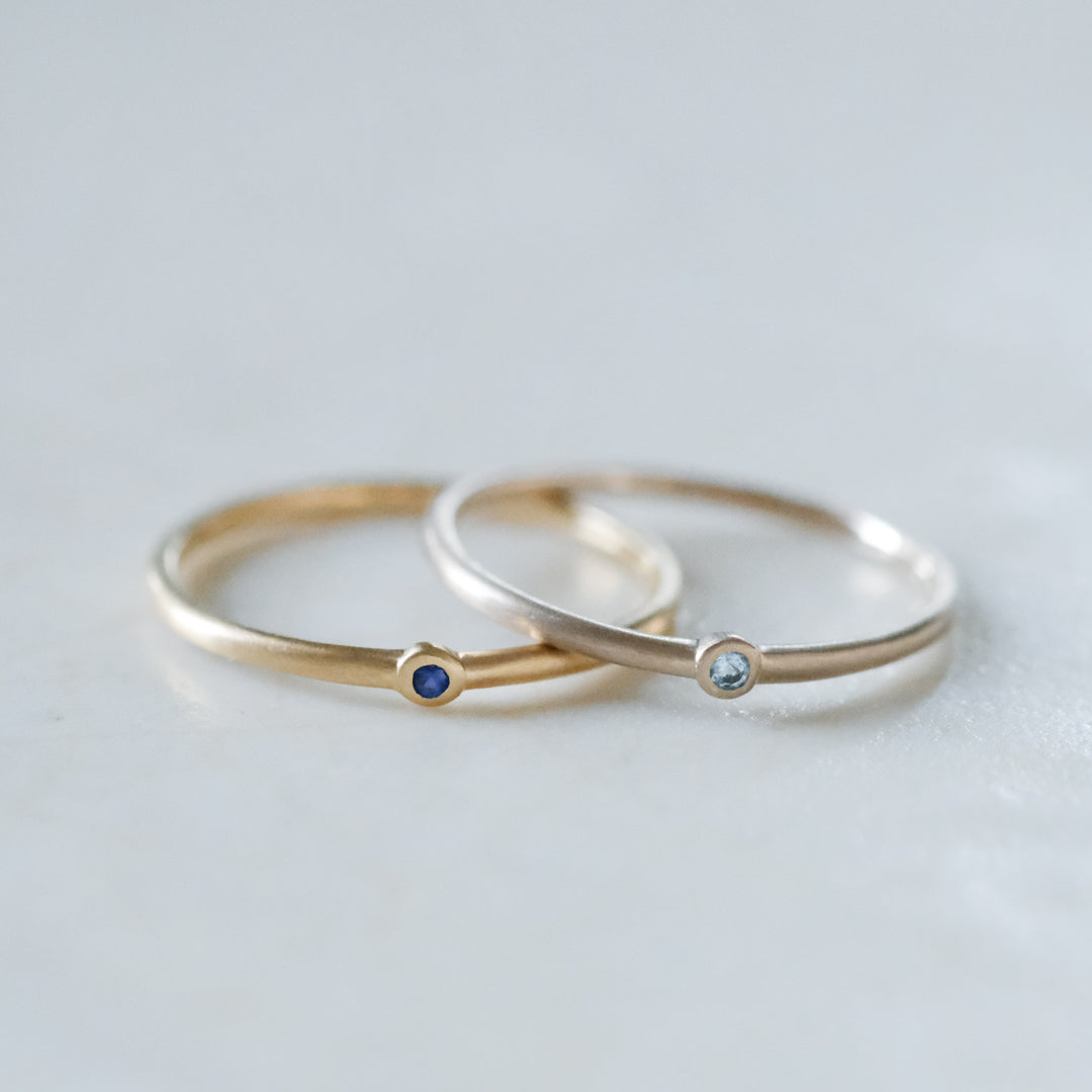 【受注商品】［cobaco］Birthstone Ring_matte