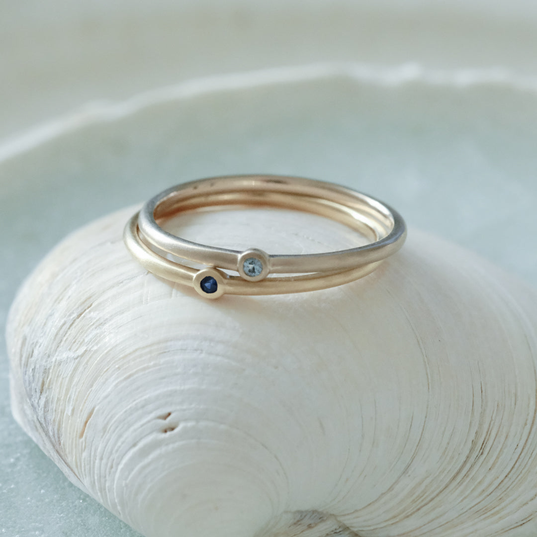 【受注商品】［cobaco］Birthstone Ring_matte