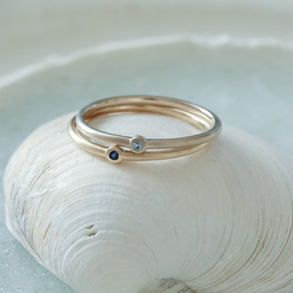 【受注商品】［cobaco］Birthstone Ring_matte