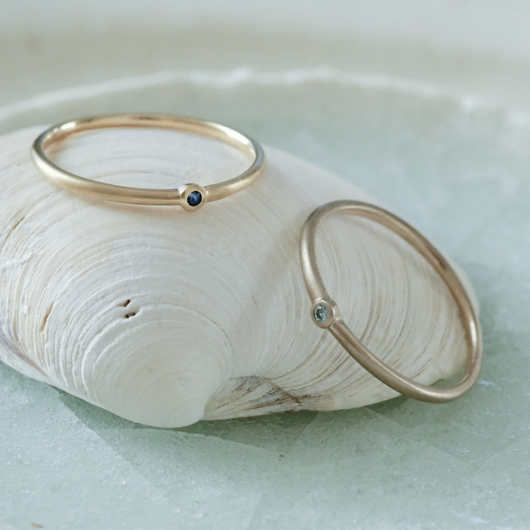 【受注商品】［cobaco］Birthstone Ring_matte