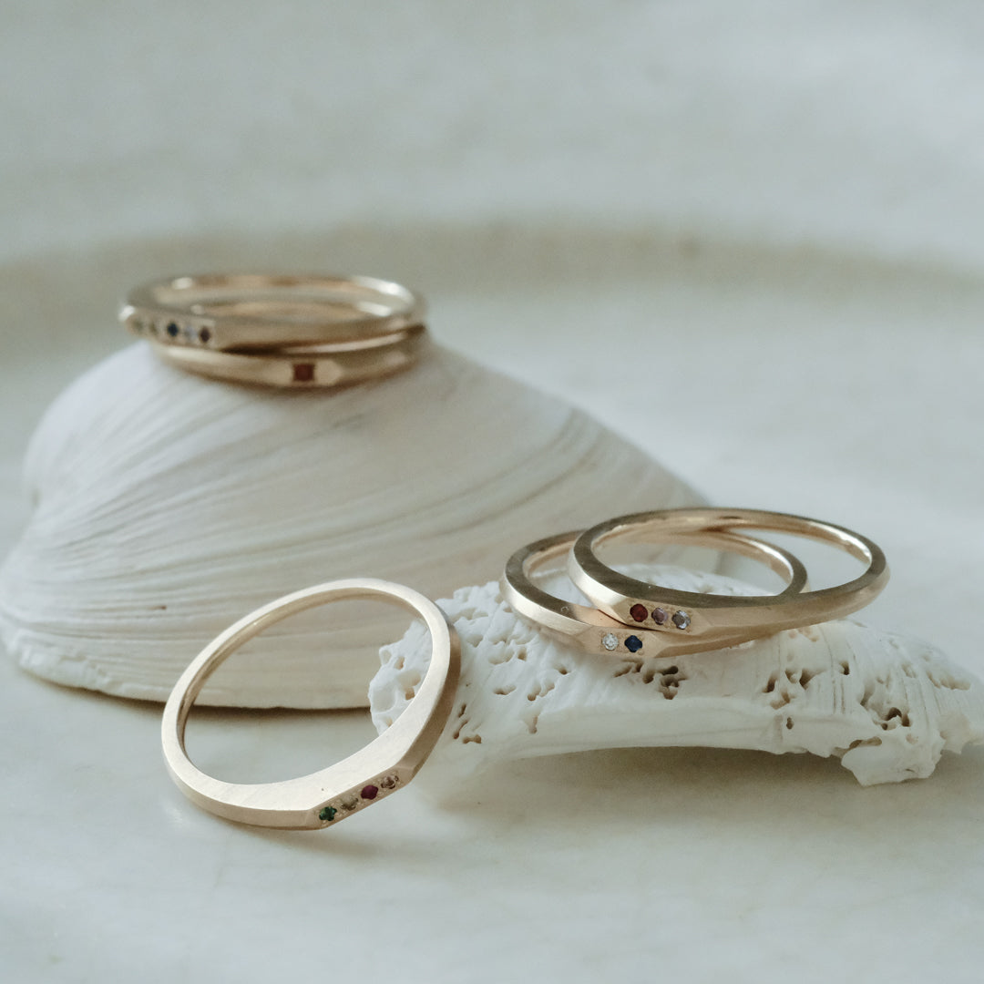 【受注商品】［cobaco］Birthstone Ring_signet