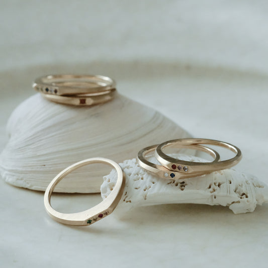 【受注商品】［cobaco］Birthstone Ring_signet