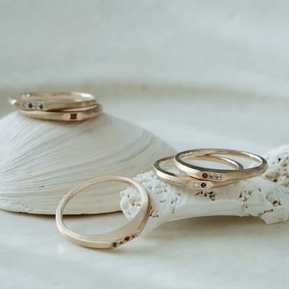 【受注商品】［cobaco］Birthstone Ring_signet