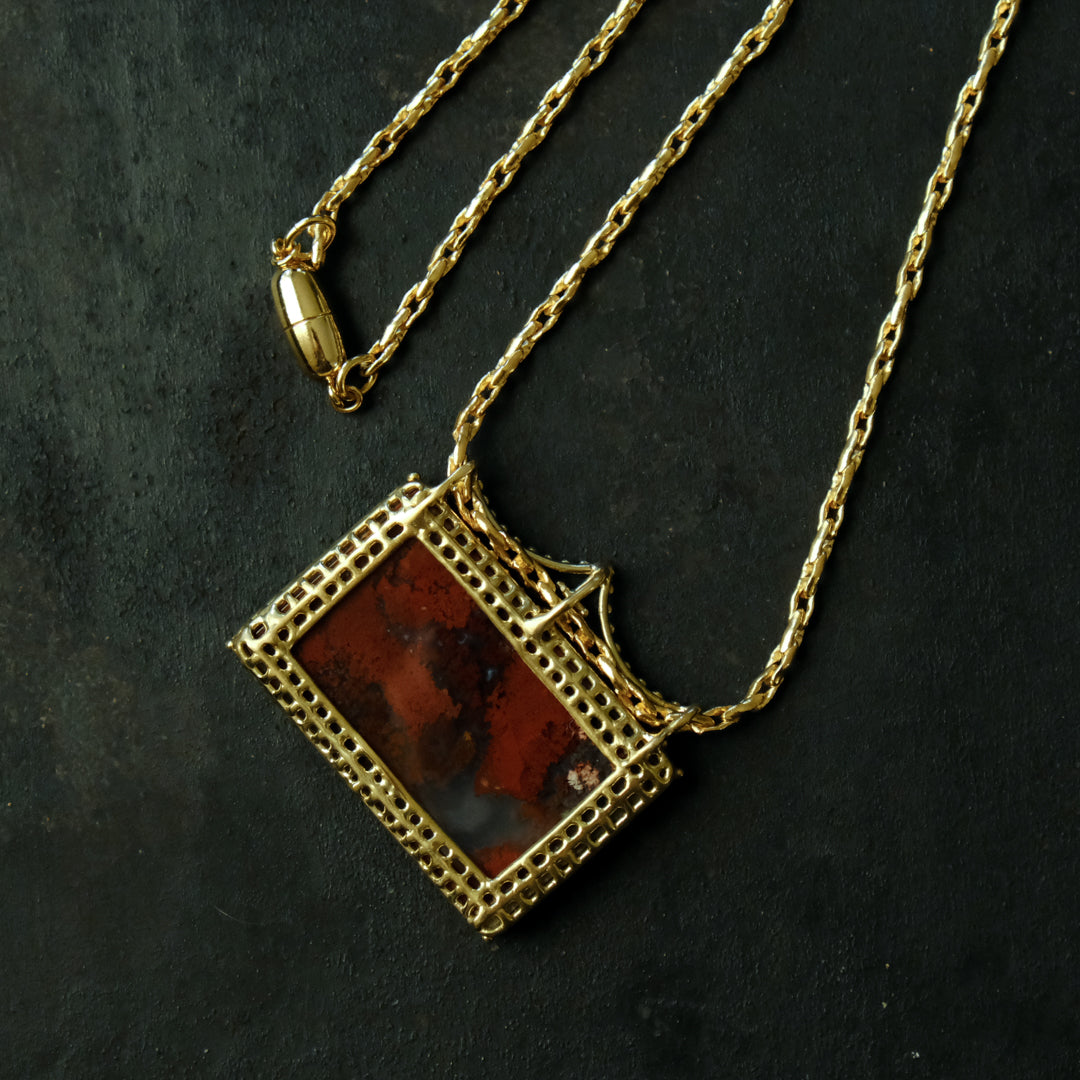 装身具LCF／真鍮と天然石のネックレス 一石 – Envelope - エンベロープ