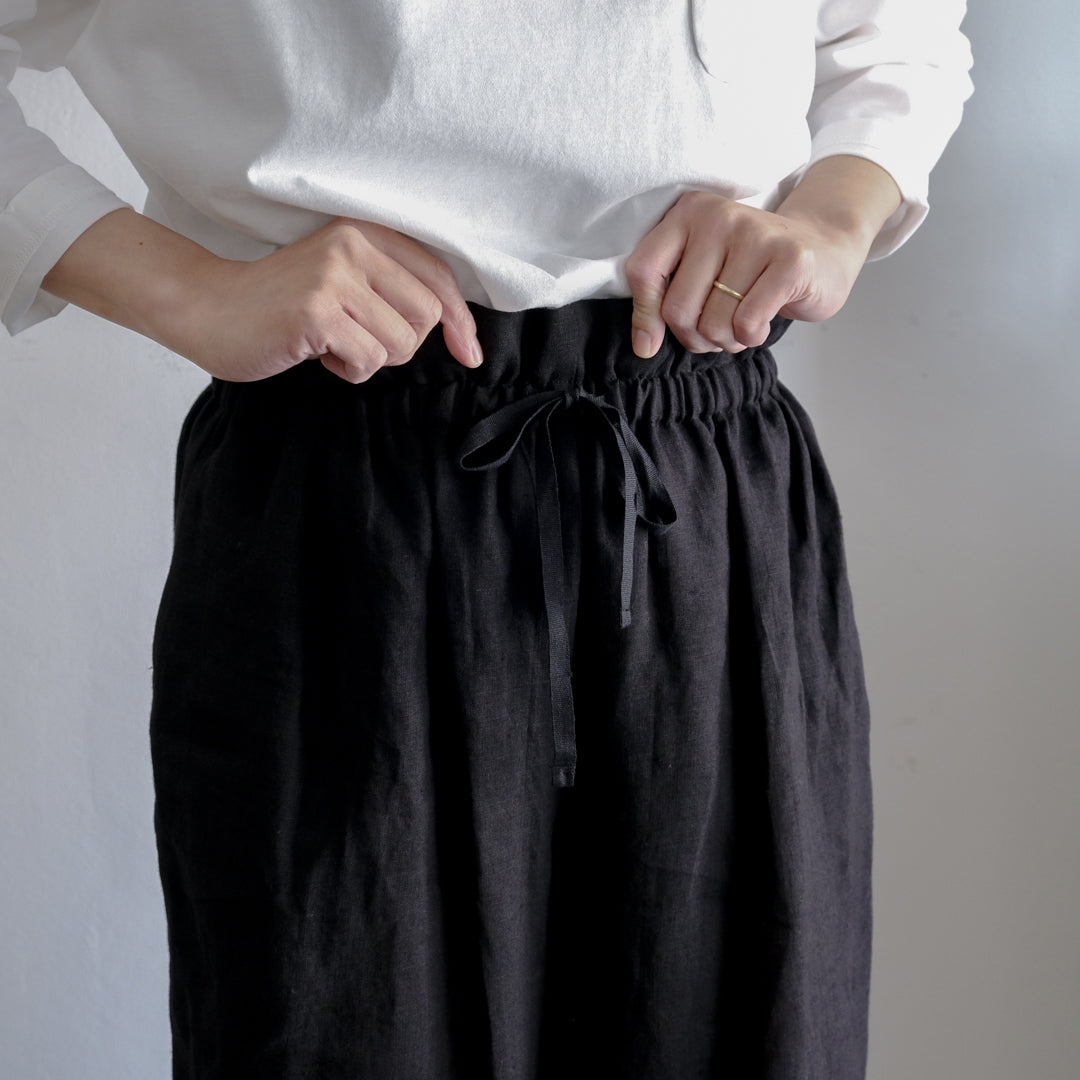 SALUÉ／white label リネンロングペティパンツ
