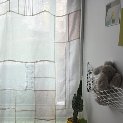 透けるリネンのパッチワーククロスキット