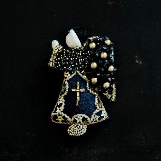 ［BOZZOLO］祈る天使 Brooch （H）