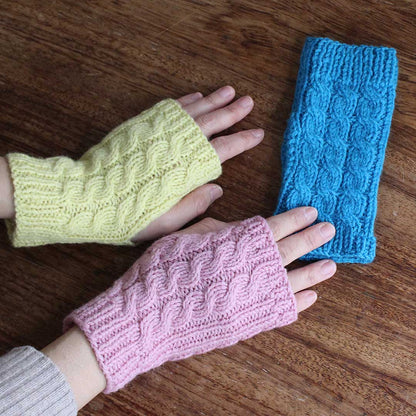 Beginner’s project series 5　交差編みのウォーマー キット