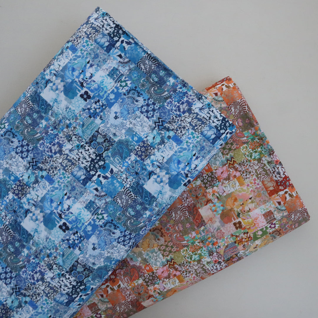 LIBERTY FABRICS「アーカイブ・パッチワーク」オレンジ – Envelope