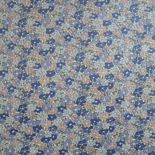 LIBERTY フランダースリネン「セイディ・ローズ」ブルー