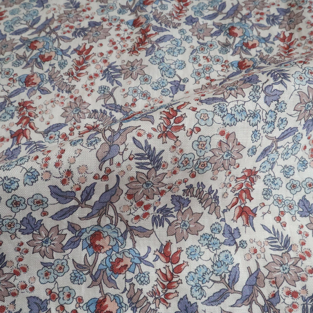 LIBERTY フランダースリネン「セルリア」ブラウンレッド