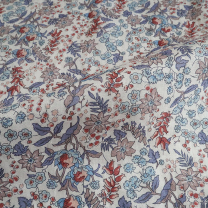 LIBERTY フランダースリネン「セルリア」ブラウンレッド